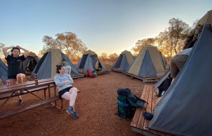 Bush camping in Australia