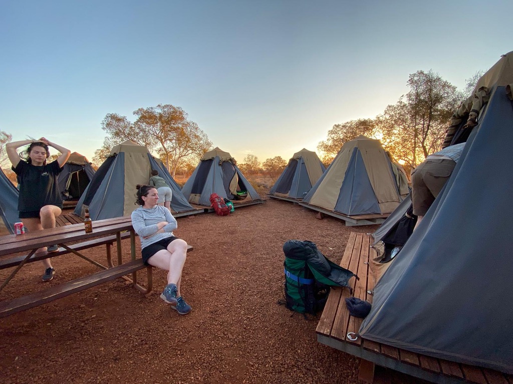 Bush camping in Australia