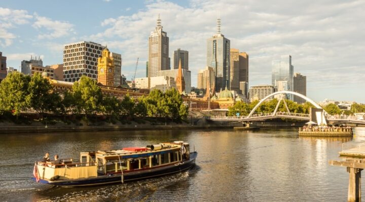 Southbank and Yarra River in Melbourne