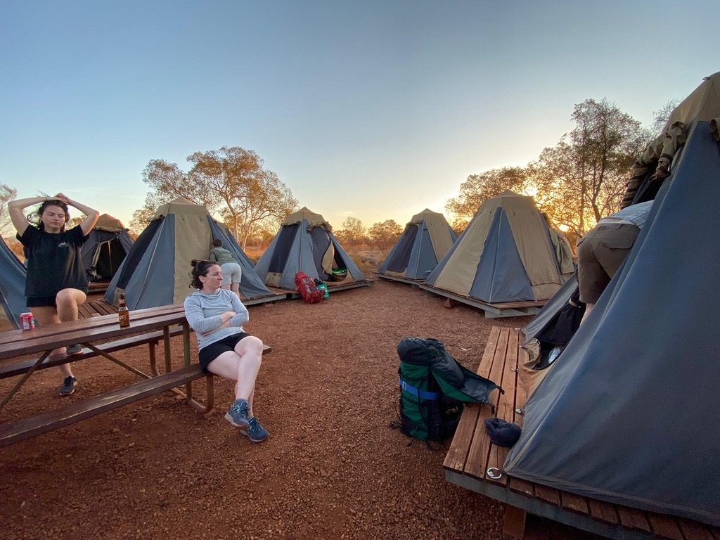 Bush camping in Australia