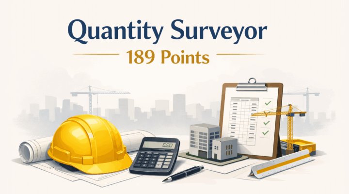 Quantity Surveyor 189 Points