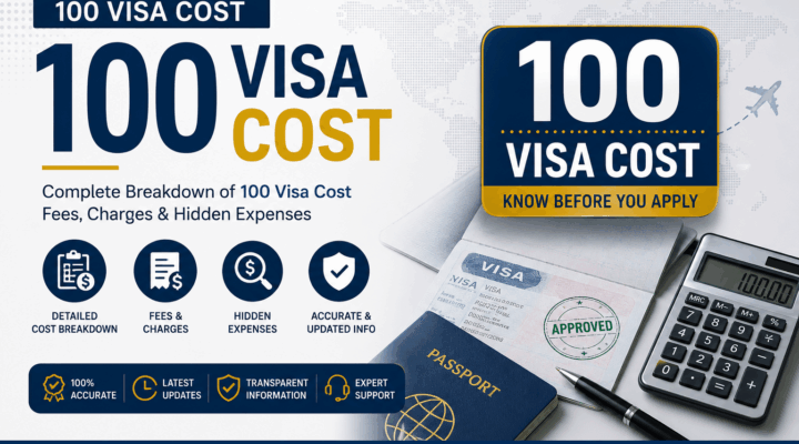 100 visa cost
