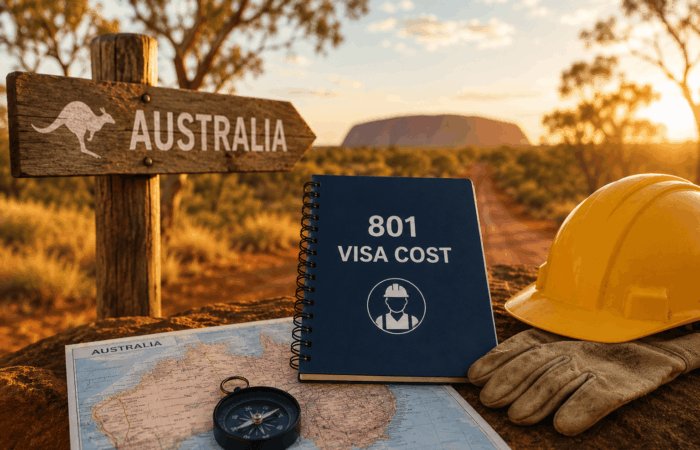 801 visa cost