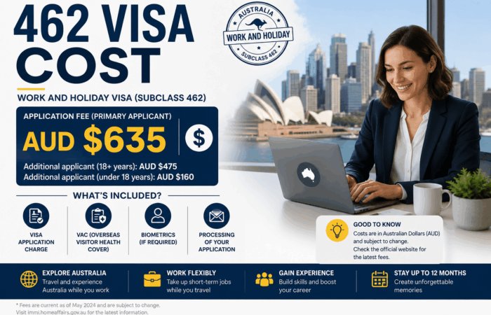 462 visa cost