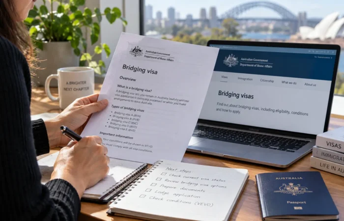 190 visa bridging visa options