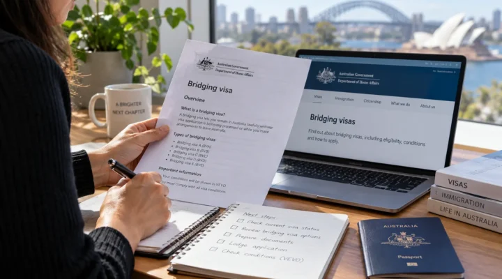 190 visa bridging visa options