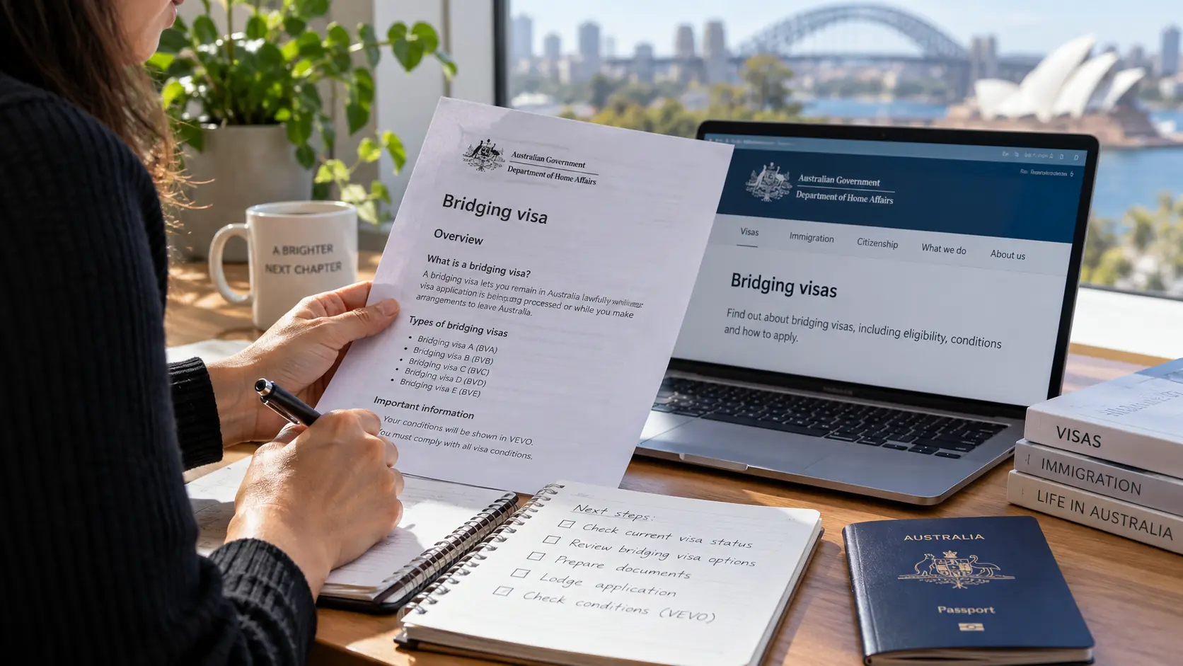 190 visa bridging visa options